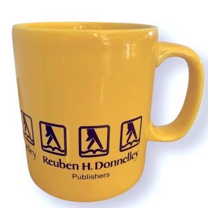 RH Reuben H. Donnelley Publishing Yellow Pages Phone Book Coffee Tea Mug